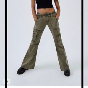 COPY - Y2k Low rise cargo flare pants